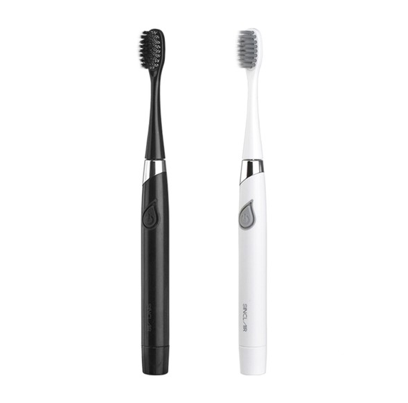 What are the advantages of sonic battery-powered electric toothbrushes?